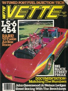 VETTE 1985 JAN - LS-6, AIRBOX '57, GREENWOOD at NELSON LEDGES, TPI